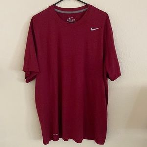 Burgundy XL Nike DRI-FIT T-Shirt